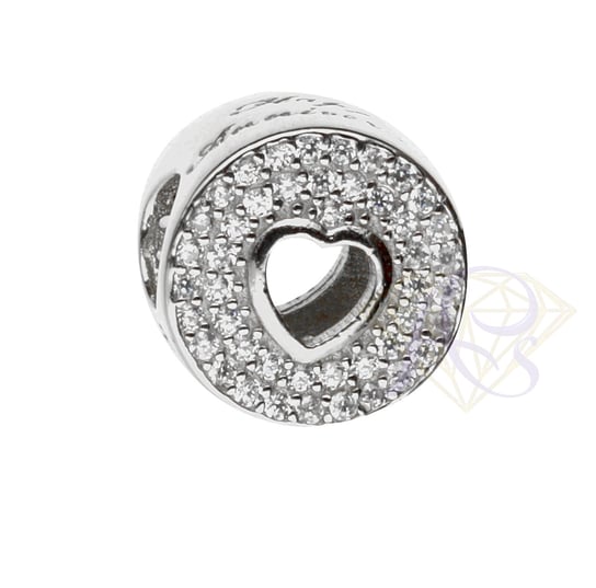 Charms Beads srebrny Ag 925 Serce 670222CHR Asimex Plus