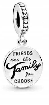 Charms FRIENDS FAMILY do bransolet Pandora C113 GLOBAL SILVER