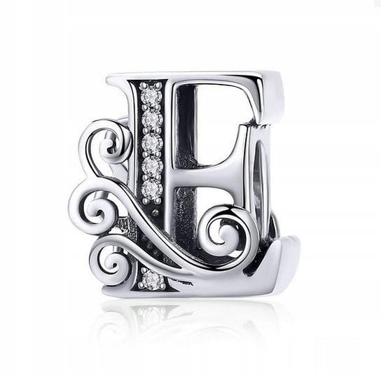 Charms LITERA E srebro do bransolet Pandora C64 GLOBAL SILVER