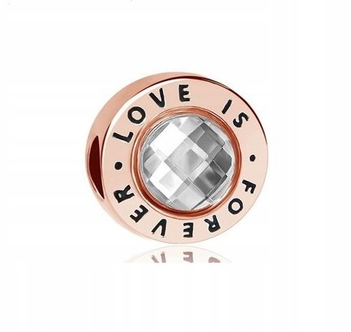 Charms różowe złoto LOVE do bransolet Pandora C124 GLOBAL SILVER