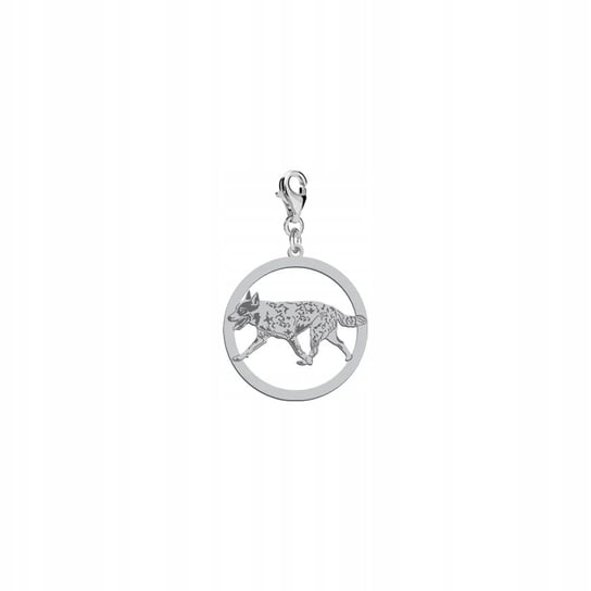 Charms Srebrny Australijski Pies Pasterski 925 Kobieta DEDYKACJA GRATIS Mejk Jewellery