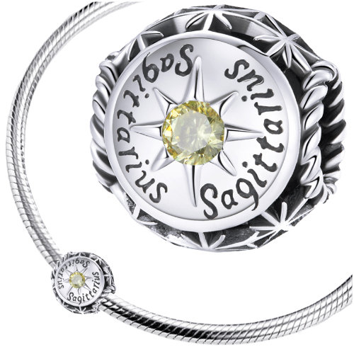 CHARMS STRZELEC ZNAK ZODIAKU koralik srebro pr 925 WatchMe