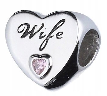 Charms Wife Żona Serce Heart srebro 925 LAREZO