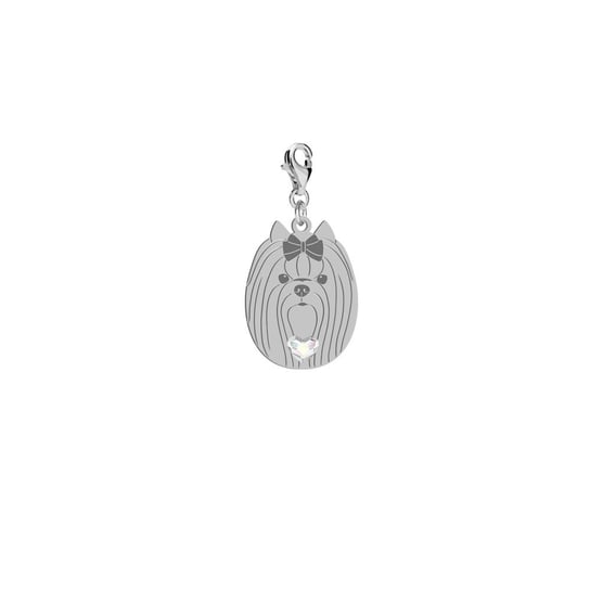 Charms Yorkshire Terrier serce - MEJK Jewellery Radziszewska