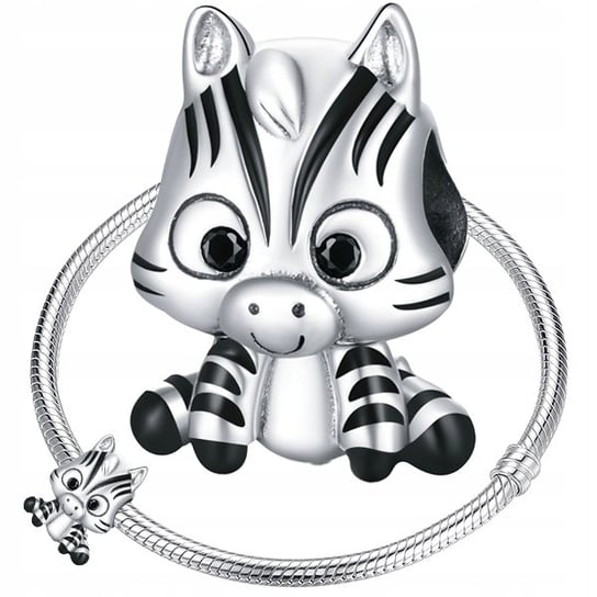 CHARMS ZEBRA koralik beads srebro pr 925 WatchMe