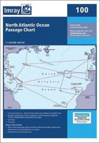 CHART 100 NORTH ATLANTIC OCEAN PASSAGE T Imray Charts Folded