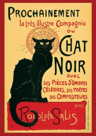 Chat Noir - Steinlein - Secesja - plakat 61x91,5 cm Inny producent