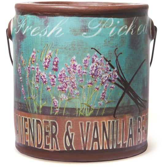 Cheerful Candle duża świeca zapachowa w ozdobnej ceramice 2 knoty 20 oz 567 g - Lavender Vanilla Bean Inna marka