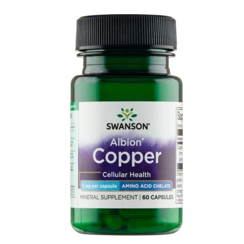 Chelat miedzi SWANSON, 2 mg, Suplement diety, 60 kaps. Swanson