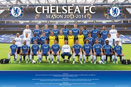 Chelsea 13/14 zdjęcie drużynowe - plakat 91,5x61 cm Chelsea FC