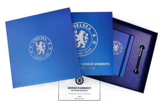 Chelsea FC - grający zestaw na prezent długopis, kalendarz, pamiętnik 2024 Danilo