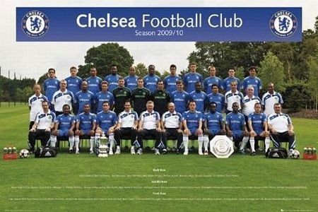 Chelsea (team foto 09/10) - plakat 91,5x61 cm Chelsea FC