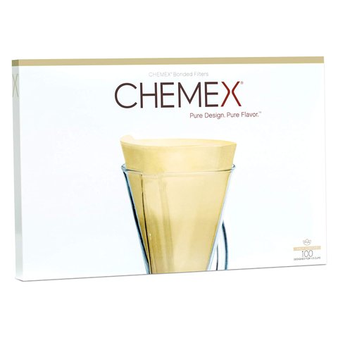 Chemex - papierowe filtry okrągłe brązowe - 3 filiżanki Chemex