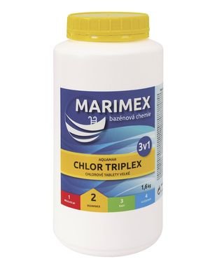 Chemia basenowa Chlor Triplex 3 w 1 - 1,6 kg (tabletki) Marimex
