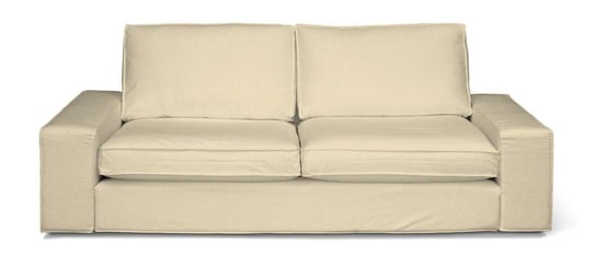 Chenille, Pokrowiec na sofę Kivik 3 - osobową, rozkładaną, kremowy szenil Dekoria