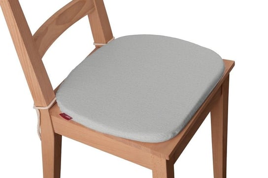 Chenille Siedzisko Bartek na krzesło, szary szenil, 40x37x2,5 cm Dekoria