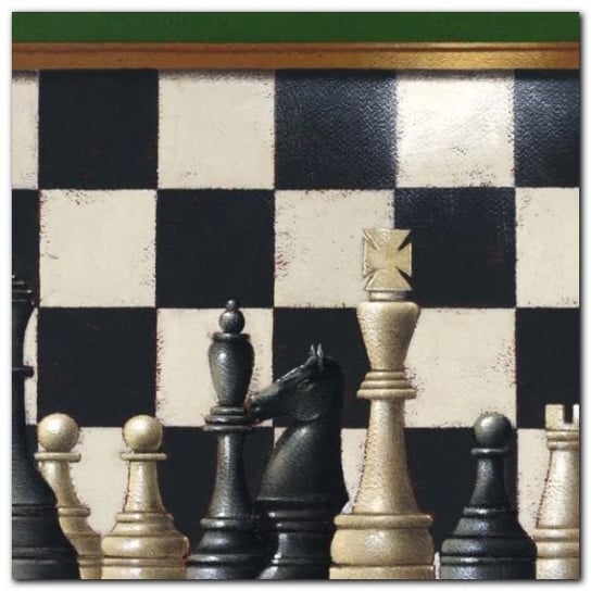 Chess plakat obraz 50x50cm Wizard+Genius