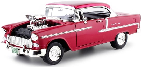Chevrolet Bel Air coupe 1955 custom 1:18 Motormax 79002 red Motormax