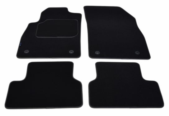 Chevrolet Cruze 11-14r. Czarne dywaniki welurowe w jakości Silver+S ALDOS