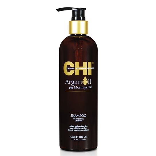 CHI, Argan Oil&Moringa, szampon odżywczo-nawilżający, 355 ml CHI
