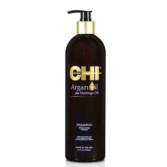 CHI, Argan Oil&Moringa, szampon odżywczo-nawilżający, 739 ml CHI