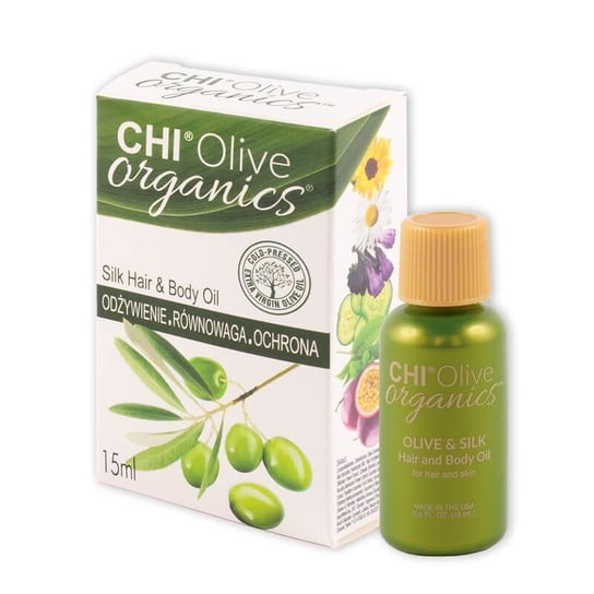 Chi, Olejek do ciała i włosów oliwa i jedwab, 15 ml CHI
