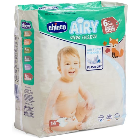 Chicco 14Szt Diapers Xl 15-30Kg Pieluchy Chicco