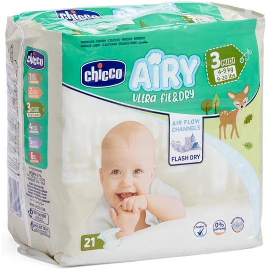 Chicco 21Szt Diapers Midi 4-9Kg Pieluchy Chicco