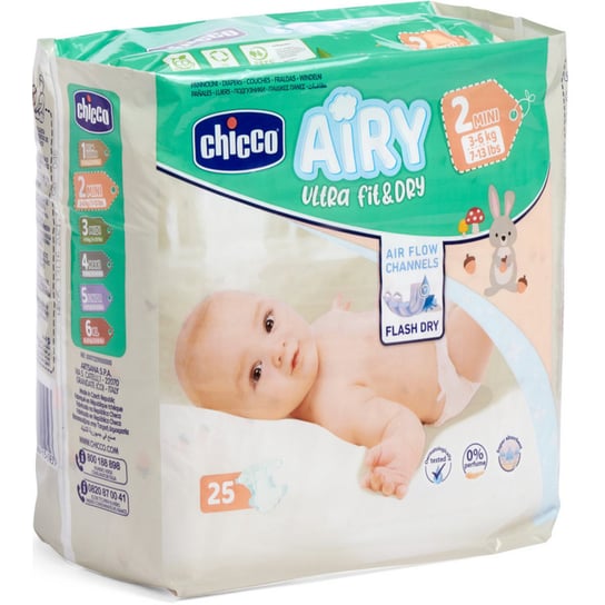 Chicco 25Szt Diapers Mini 3-6Kg Pieluchy Chicco