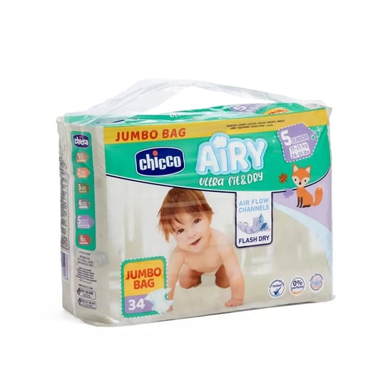 Chicco 34Szt Diapers Jumbo Bag Junior 11-25Kg Pieluchy Chicco