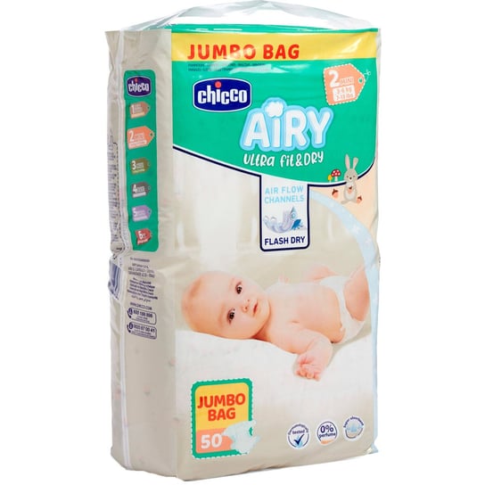 Chicco 50Szt Diapers Jumbo Bag Mini 3-6Kg Pieluchy Chicco