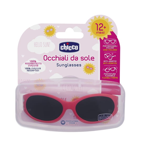 Chicco, Baby Collection, Okulary przeciwsłoneczne Girl, 12m+, Różowe Chicco