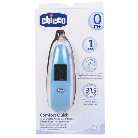Chicco, Comfort Quick, Termometr cyfrowy do ucha na podczerwień Chicco