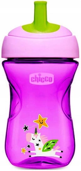 Chicco Kubek niekapek z ustnikiem w kształcie słomki 12 m+ fioletowy Chicco
