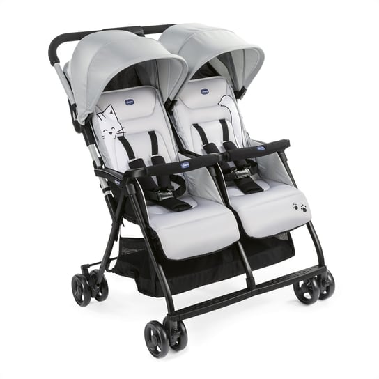 Chicco, Ohlala Twin, Wózek spacerowy, Silver Cat Chicco
