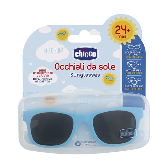 Chicco, Okulary przeciwsłoneczne Boy, 24m+, Niebieskie Chicco