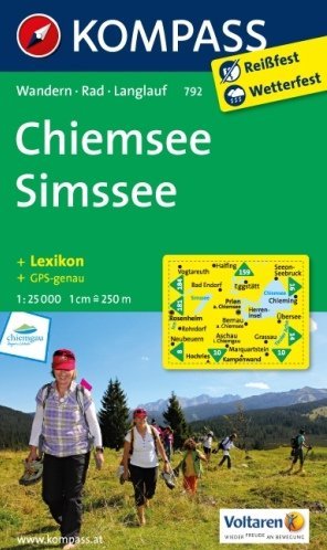 Chiemsee, Simssee. Mapa 1:25 000 Opracowanie zbiorowe