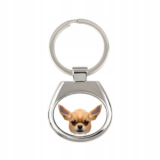 Chihuahua pies geometryczny Brelok Breloczek metal Inna marka