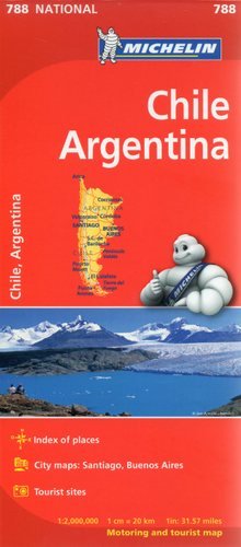 Chile Argentina. Mapa 1:2 000 000 Michelin Travel Publications