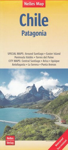 Chile. Patagonia. Mapa 1:2 500 000 Wydawnictwo Nelles
