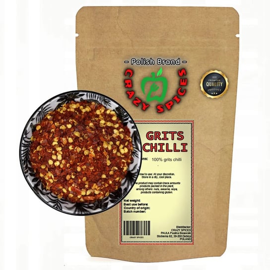 Chilli Grys Premium Gatunek 1 Jakość 1 Kg Ostra/Crazyspices Inna marka