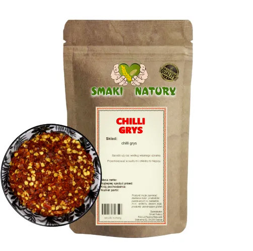 CHILLI GRYS PREMIUM GATUNEK 1 JAKOŚĆ 100g ostra SmakiNatury