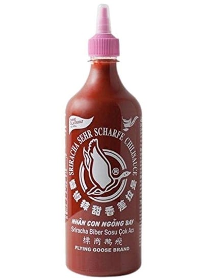 Chilli Sos Sriracha Super Hot Superscharf No Msg Flying Goose Kuchnia Świata 455ml FLYING GOOSE BRAND