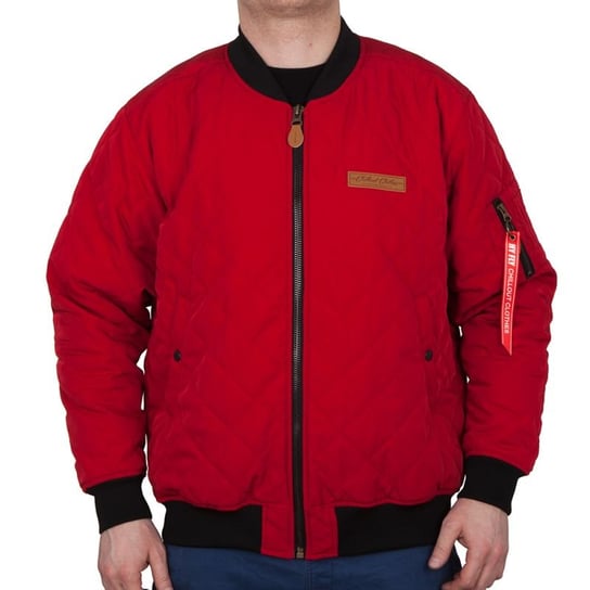 Chillout Clothes, Kurtka męska wiosenna pikowana, Bomber Premium Red, rozmiar XL CHILLOUT CLOTHES