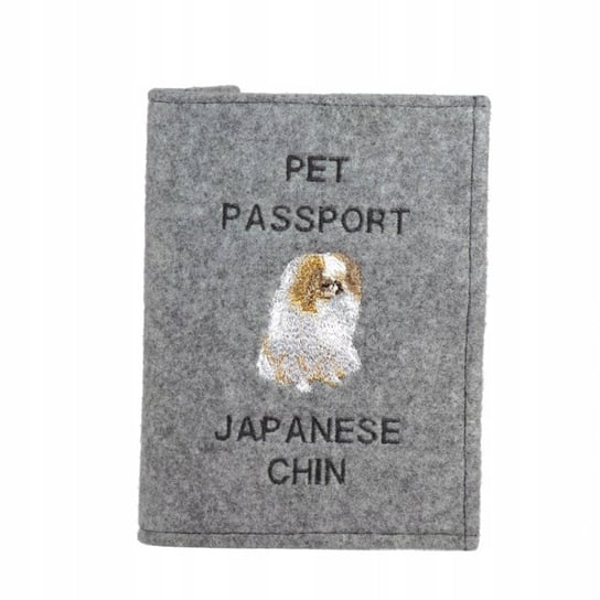 Chin japoński Haftowany pokrowiec na paszport Inna marka