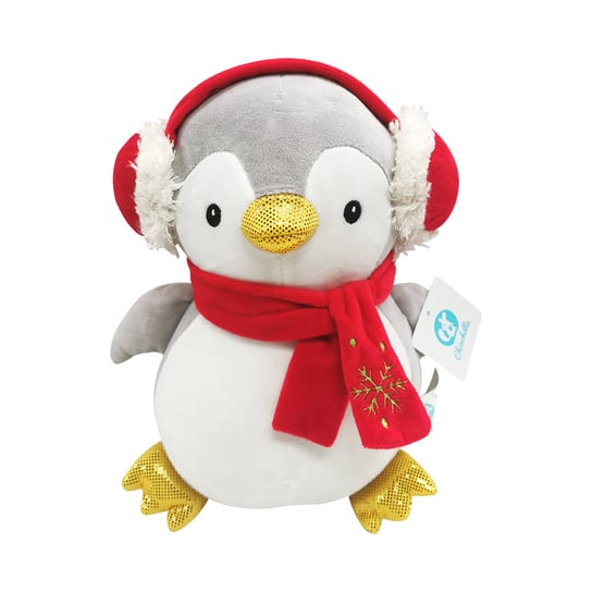 Chinchila, pingwinek w czerwonych nausznikach, 27 cm Chinchilla
