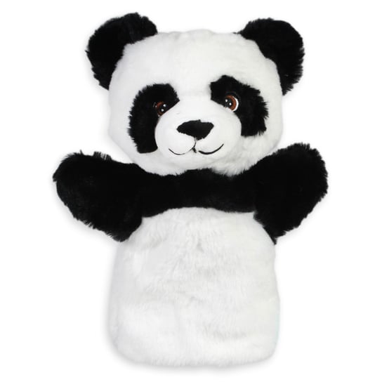 Chinchilla, panda, pluszak-pacynka, biało-czarny, 24cm Chinchilla