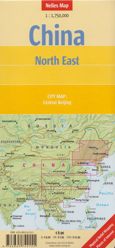 Chiny północno wschodnie mapa 1:1 750 000 Nelles Opracowanie zbiorowe