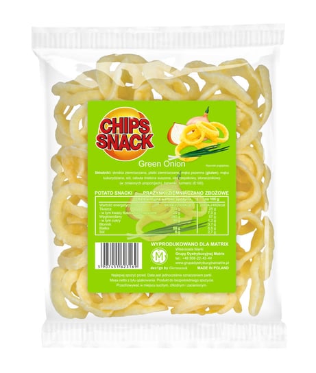 Chips Snack - zielona cebulka 60g/Grupa Dystrybucyjna Matrix Inny producent