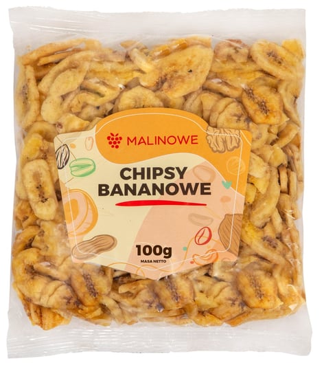 Chipsy bananowe 100g Malinowe